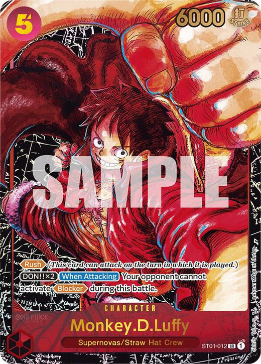 Monkey.D.Luffy (012) (Alternate Art) ST01-012 SR Foil