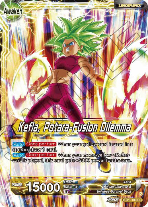 Kale & Caulifla // Kefla, Potara-Fusion Dilemma BT23-100 Uncommon