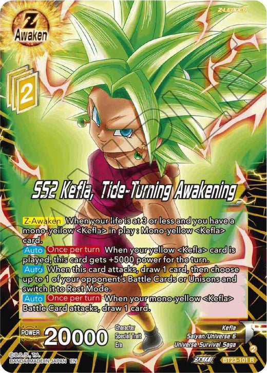 SS2 Kefla, Tide-Turning Awakening BT23-101 Rare