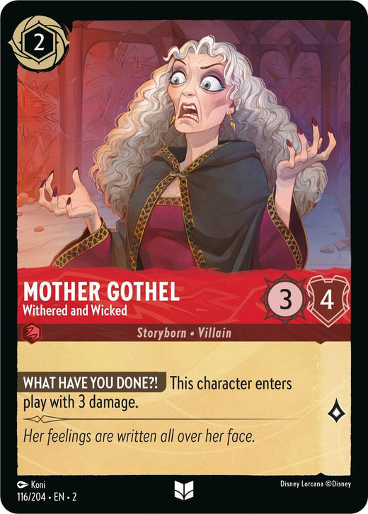 Mother Gothel - Withered and Wicked 116/204 Uncommon