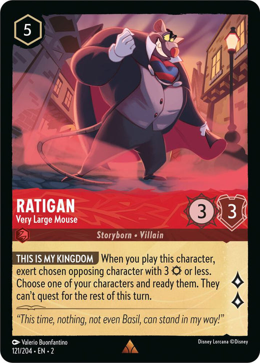 Ratigan - Very Large Mouse 121/204 Rare