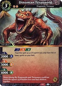 Dinoman Tyrannoid (Box Topper) | Battle Spirits Saga Promo Cards | Common | Holofoil | #BSS01-022