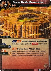 Great Desk Mountains (Box Topper) | Battle Spirits Saga Promo Cards | Common | Holofoil | #BSS02-101