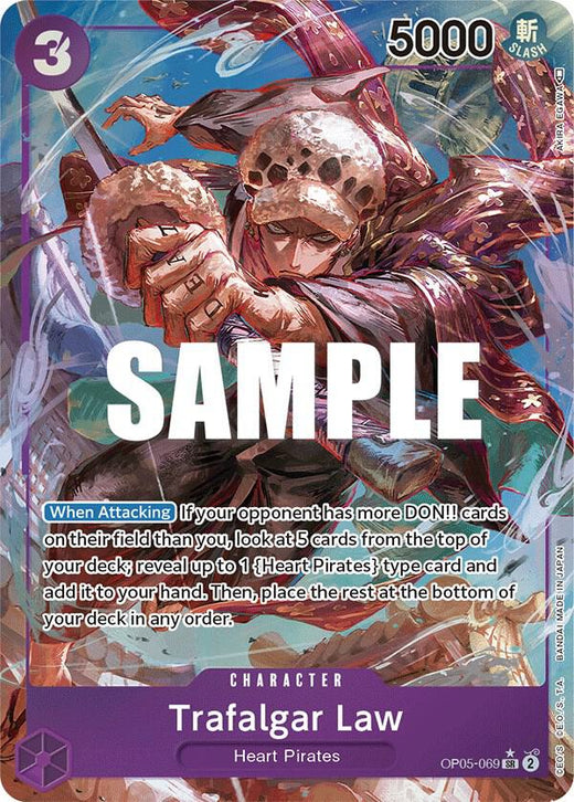 Trafalgar Law (Alternate Art) (069) OP05-069 SR Foil