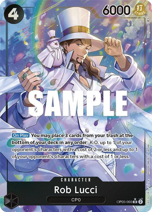 Rob Lucci (093) (Alternate Art) OP05-093 SR Foil