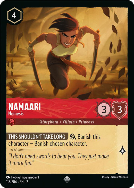 Namaari - Nemesis 118/204 Super Rare