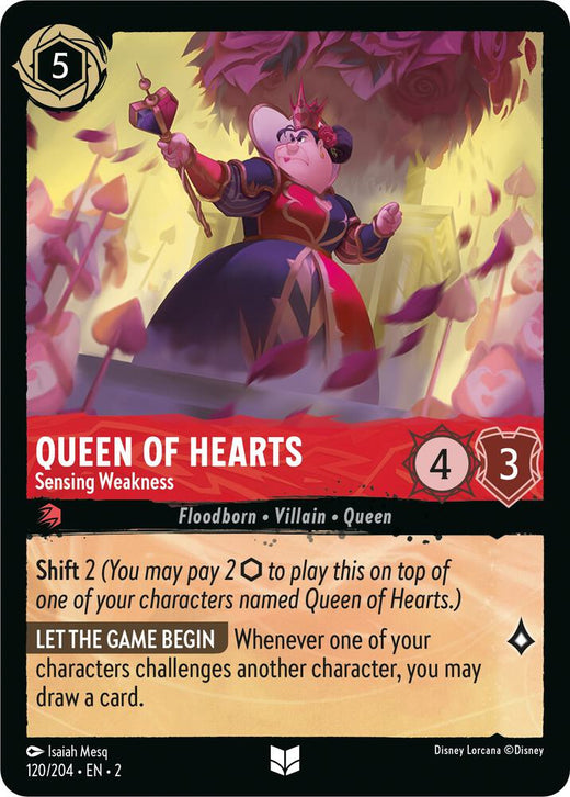 Queen of Hearts - Sensing Weakness 120/204 Uncommon