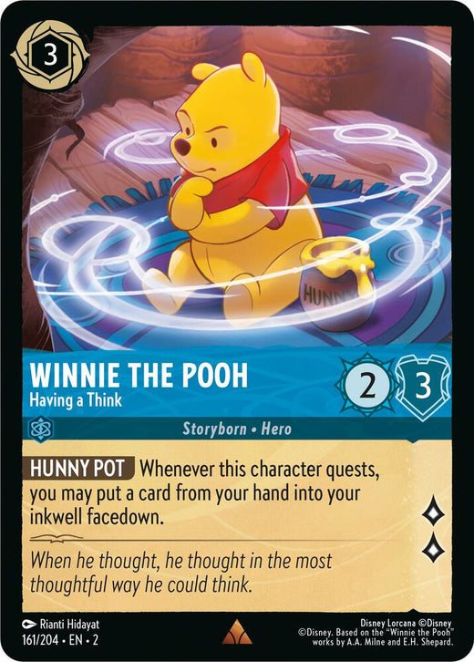 Winnie the Pooh - Having a Think 161/204 Rare