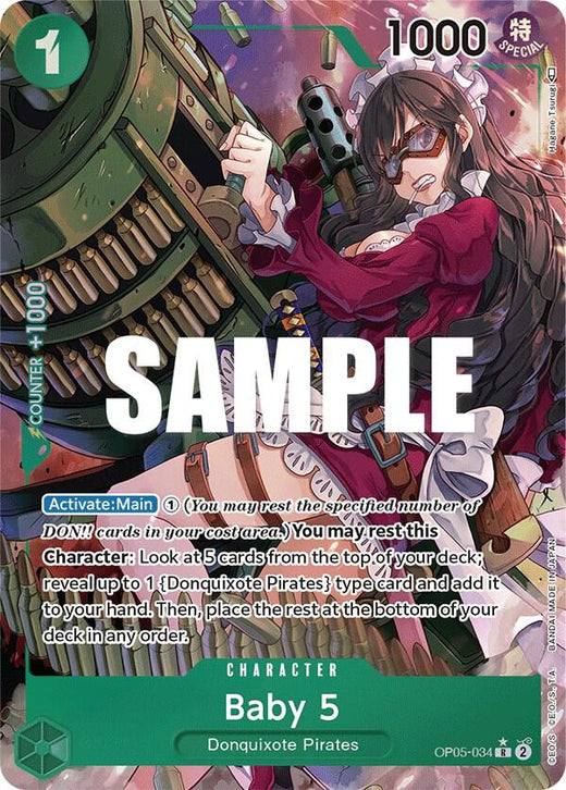 Baby 5 (034) (Alternate Art) OP05-034 R Foil