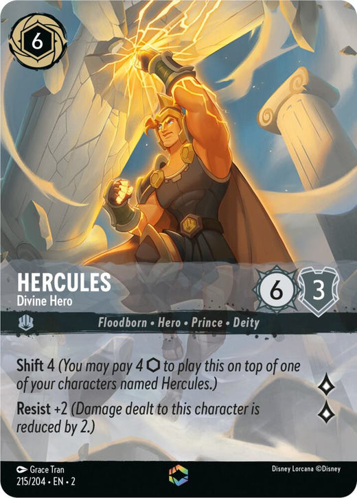 Hercules - Divine Hero (Enchanted) 215/204 Enchanted Holofoil