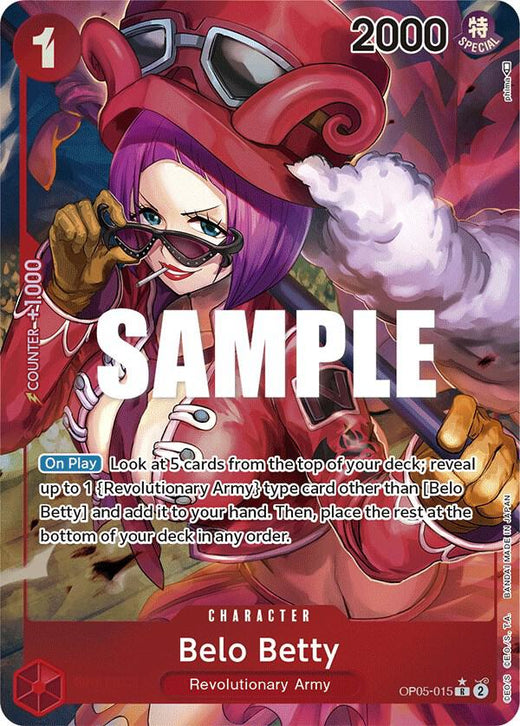 Belo Betty (015) (Alternate Art) OP05-015 R Foil