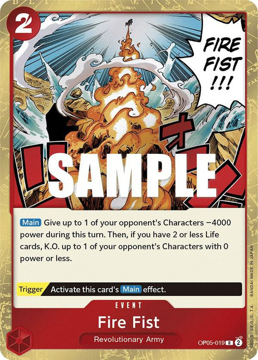 Fire Fist OP05-019 R Foil