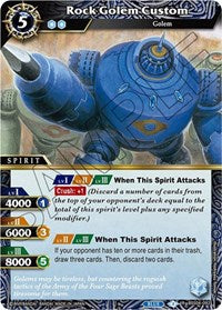 Rock Golem Custom | Savior of Chaos | Rare | Normal | #BSS04-092