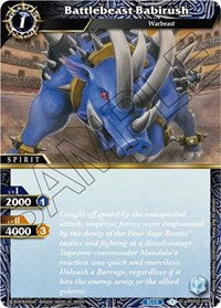 Battlebeast Babirush | Savior of Chaos | Common | Normal | #BSS04-099