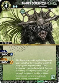 Badgered Devil | Savior of Chaos | Common | Holofoil | #BSS04-080