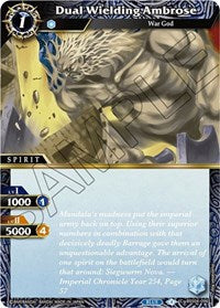 Dual Wielding Ambrose | Savior of Chaos | Common | Holofoil | #BSS04-096