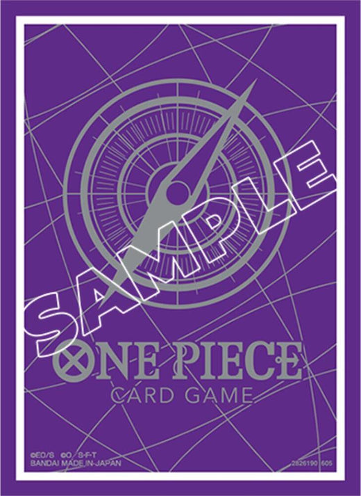 One Piece Card Game Official Limited Sleeves - Standard Purple & Silver