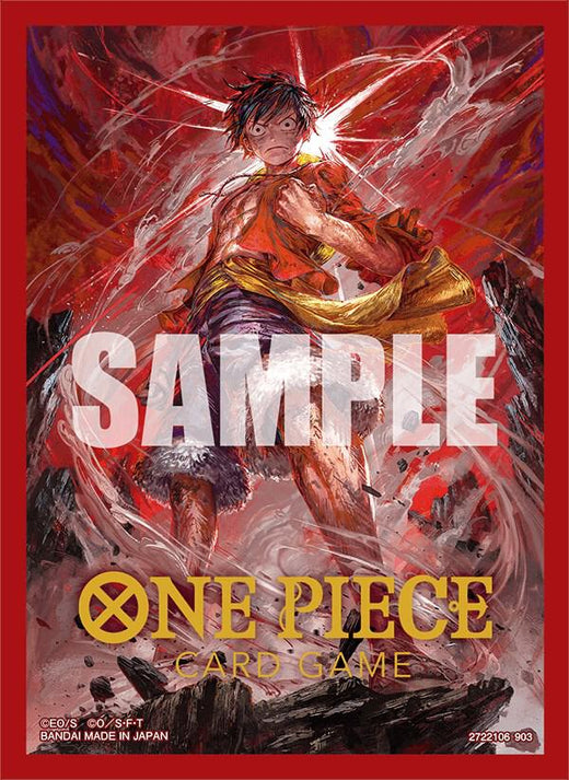 One Piece Card Game Official Sleeves: BANDAI Card Games Fest 23-24 Monkey.D.Luffy (70-Pack)