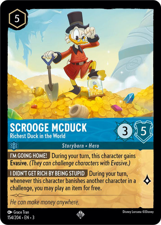Scrooge McDuck - Richest Duck in the World 154/204 Super Rare