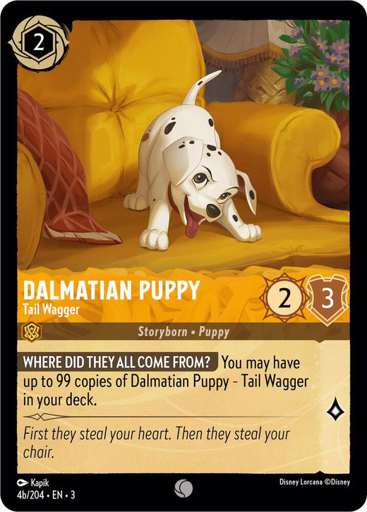 Dalmatian Puppy - Tail Wagger (4b/204) Common