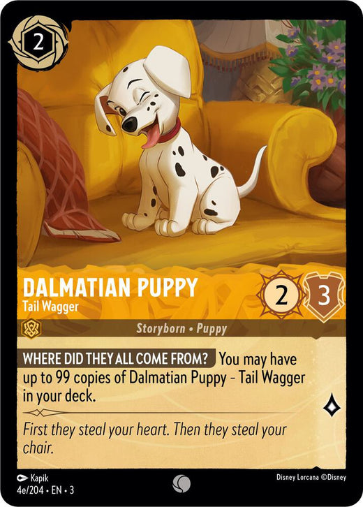 Dalmatian Puppy - Tail Wagger (4e/204) Common