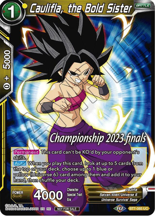 Caulifla, the Bold Sister (2023 Championship Finals Celebration Pack) BT7-085 Promo Foil