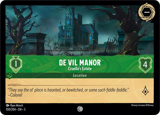De Vil Manor - Cruella's Estate 100/204 Common