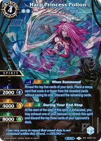 Harp Princess Pollon (SPR) | Savior of Chaos | Special Rare | Holofoil | #BSS04-102