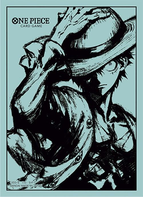 One Piece Card Game Official Sleeves - Japanese 1st Anniversary Special Sleeves: Monkey.D.Luffy (100-Pack)