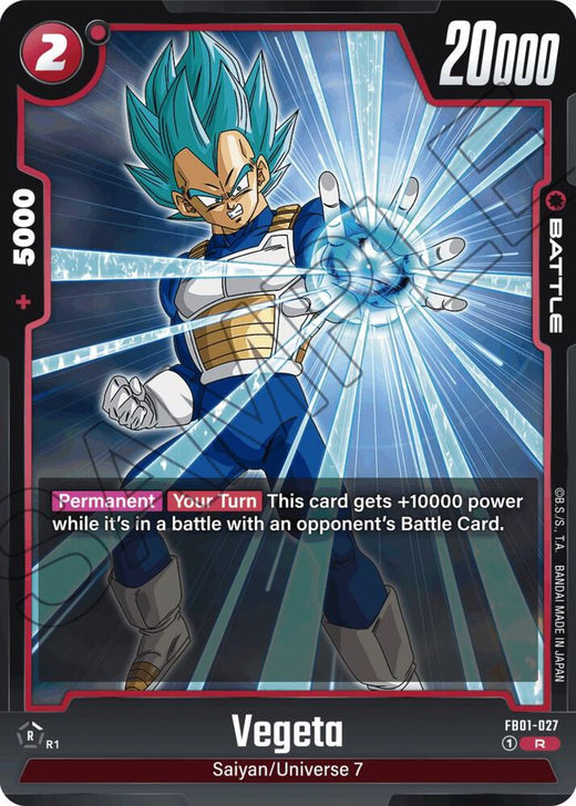 Vegeta - FB01-027 Holo Rara