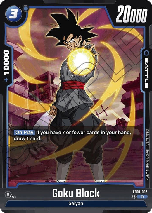 Goku Black - FB01-037 Rara Holofoil