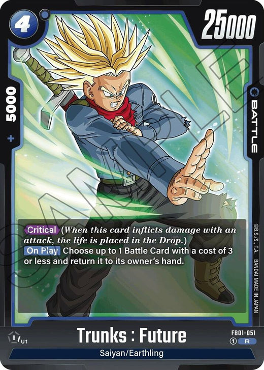 Trunks del futuro - FB01-051 Rara Holográfica