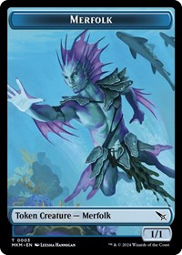 Merfolk Token 3 T