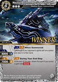 Mecharmor Fortress Sawback Turtle (Tournament Pack Vol. 4 -Winner-) | Launch & Event Promos | Promo | Holofoil | #PR-038