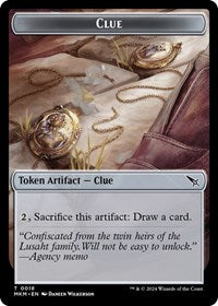 Clue (0018) // A 0045 Double-Sided Token 18 // 45 T