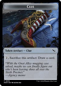 Clue (0015) // A 0042 Double-Sided Token 15 // 42 T