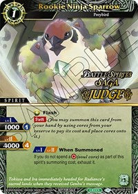 Rookie Ninja Sparrow (Judge Pack Vol. 4) | Launch & Event Promos | Rare | Holofoil | #BSS04-070