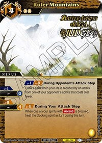 Ruler Mountains (Judge Pack 2024 Vol. 1) | Launch & Event Promos | Common | Holofoil | #BSS04-109