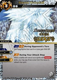 Frozen Waterfall (Judge Pack 2024 Vol. 1) | Launch & Event Promos | Common | Holofoil | #BSS04-111