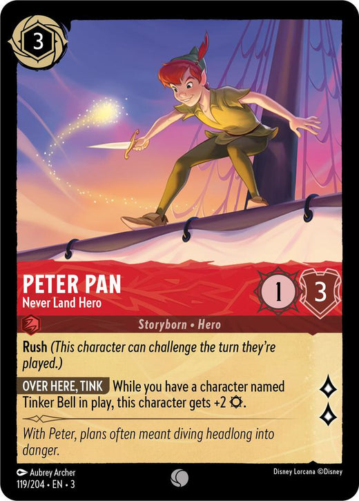 Peter Pan - Never Land Hero 119/204 Common