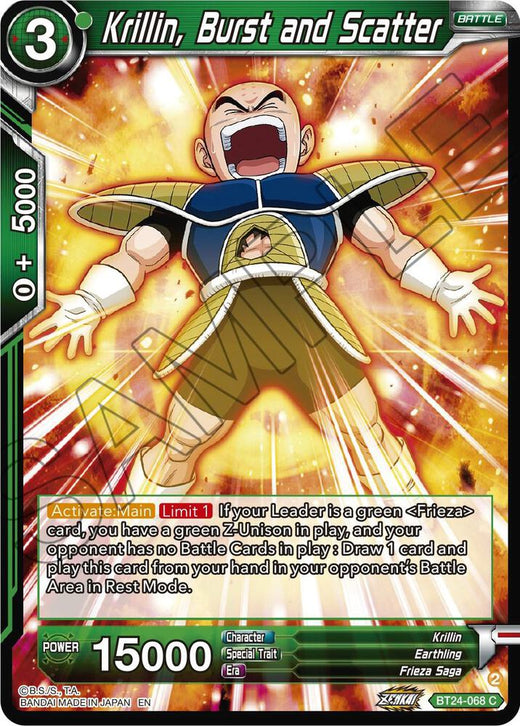 Krillin, Burst and Scatter BT24-068 Common