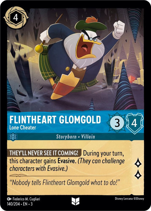 Flintheart Glomgold - Lone Cheater 140/204 Uncommon