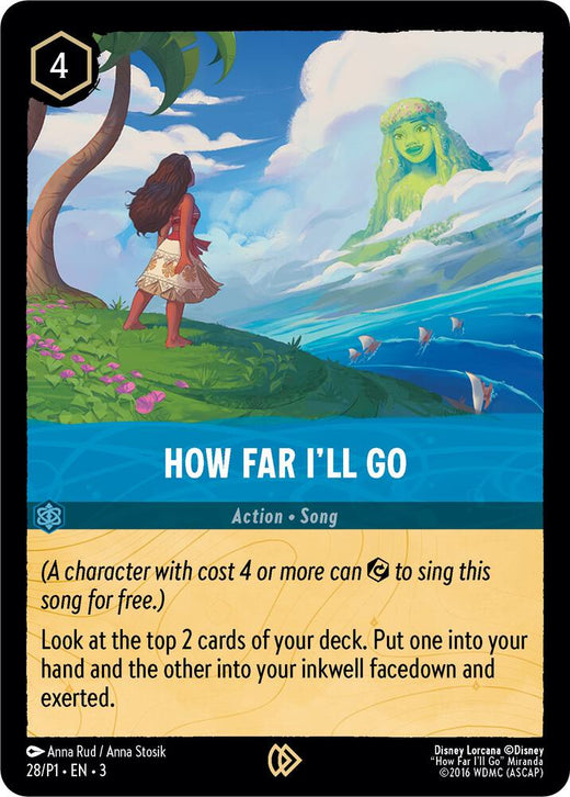 How Far I'll Go 28 Promo Cold Foil