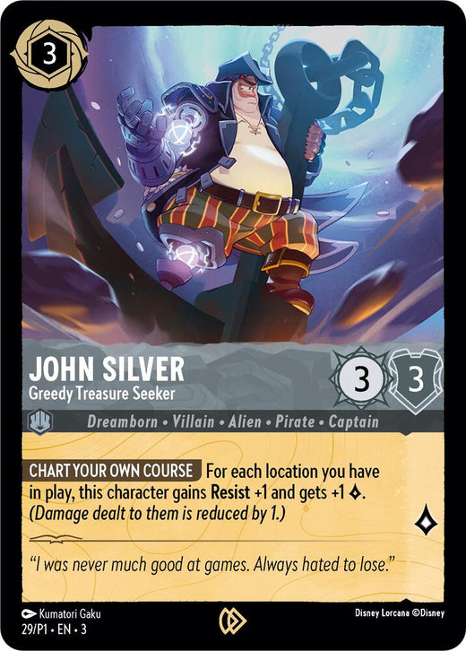 John Silver - Greedy Treasure Seeker 29 Promo Cold Foil
