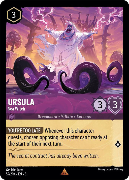 Ursula - Sea Witch 59/204 Rare