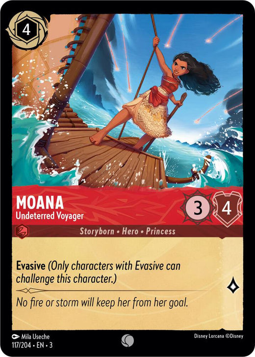 Moana - Undeterred Voyager 117/204 Common