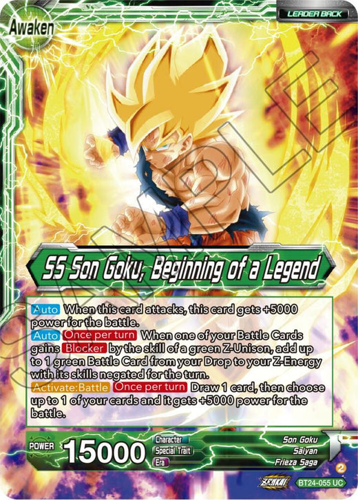 Son Goku // SS Son Goku, Beginning of a Legend BT24-055 Uncommon