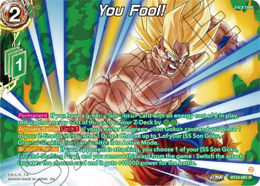 You Fool! (Collector Booster Silver) BT24-061 Rare Foil