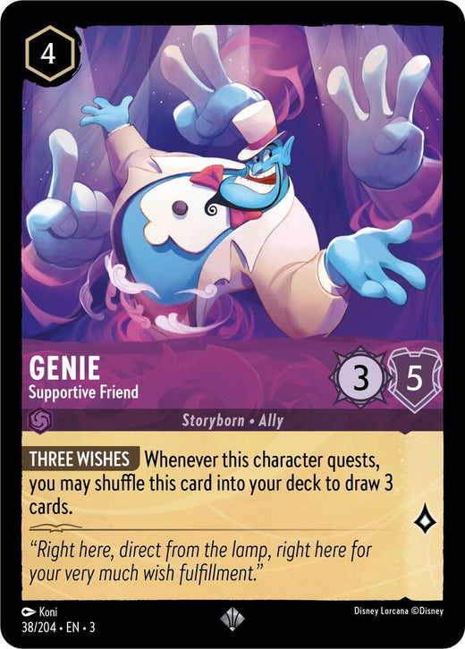 Genie - Supportive Friend 38/204 Super Rare