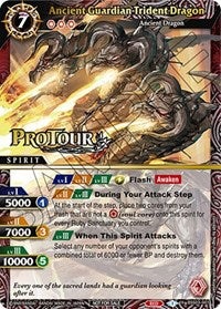 Ancient Guardian Trident Dragon (X Rare Special Pack Vol. 3) | Battle Spirits Saga Promo Cards | X Rare | Holofoil | #BSS03-001